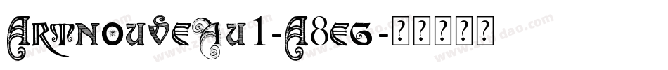 Artnouveau1-A8eg字体转换