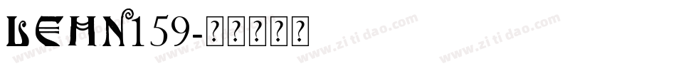 LEHN159字体转换