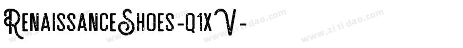 RenaissanceShoes-q1xV字体转换