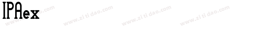 IPAex黑体手机版字体转换