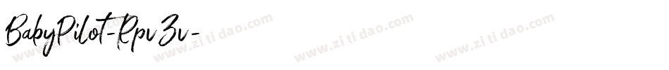 BabyPilot-RpvZv字体转换