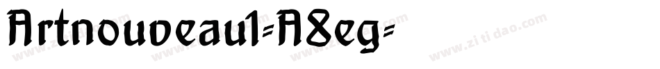 Artnouveau1-A8eg字体转换