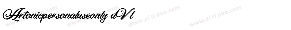 Artonicpersonaluseonly-dV7l字体转换