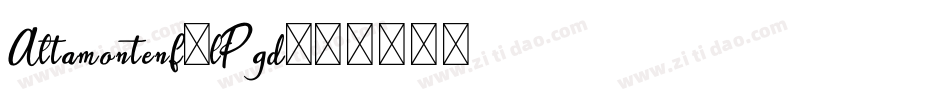 Altamontenf-lPgd字体转换
