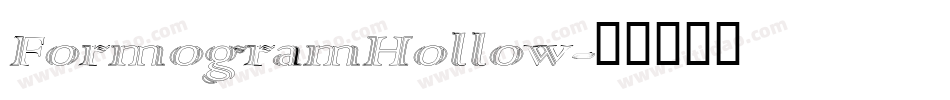 FormogramHollow字体转换