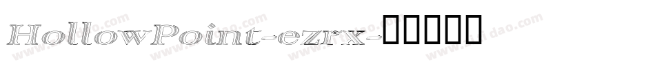 HollowPoint-ezrx字体转换