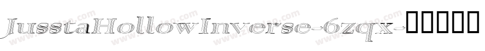 JusstaHollowInverse-6zqx字体转换