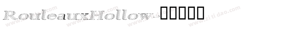 RouleauxHollow字体转换