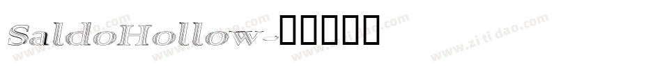 SaldoHollow字体转换