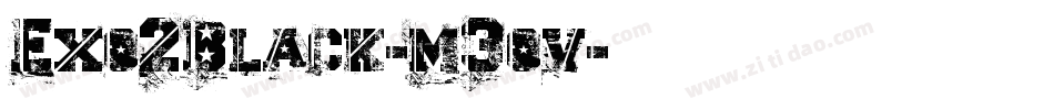 Exo2Black-m3ov字体转换