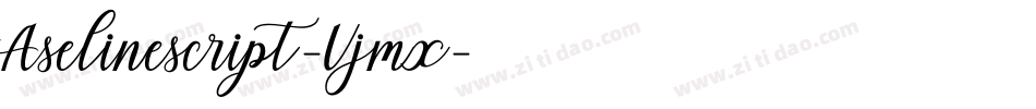 Aselinescript-Vjmx字体转换