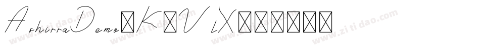 AshirraDemo-K7VlX字体转换