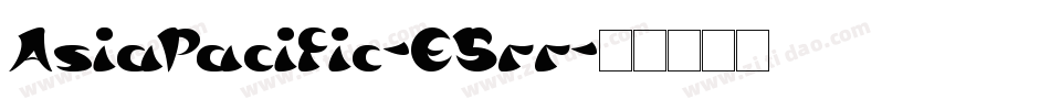 AsiaPacific-E5rr字体转换
