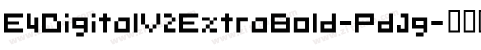 E4DigitalV2ExtraBold-PdJg字体转换