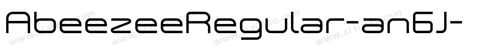 AbeezeeRegular-an6J字体转换