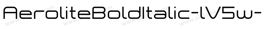 AeroliteBoldItalic-lV5w字体转换