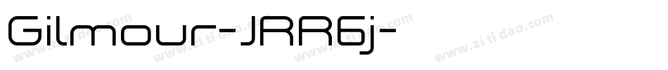 Gilmour-JRR6j字体转换