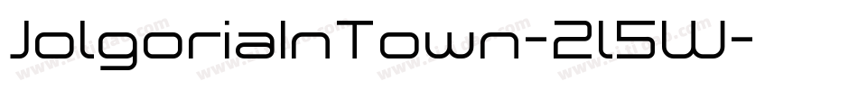 JolgoriaInTown-2l5W字体转换 JolgoriaInTown-2l5W字体转换
