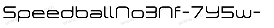 SpeedballNo3Nf-7Y5w字体转换