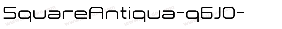 SquareAntiqua-q6J0字体转换