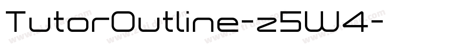 TutorOutline-z5W4字体转换