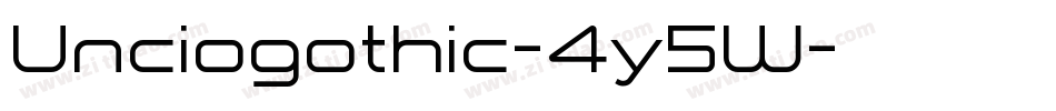 Unciogothic-4y5W字体转换