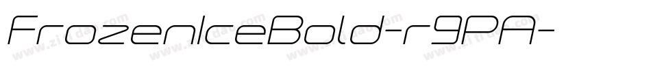 FrozenIceBold-r9PA字体转换