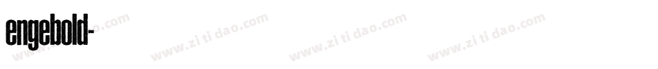 engebold字体转换