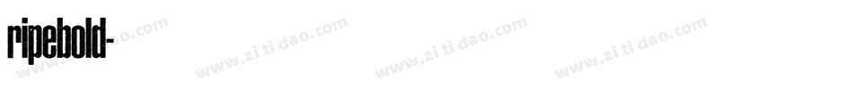 ripebold字体转换