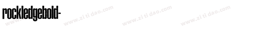 rockledgebold字体转换