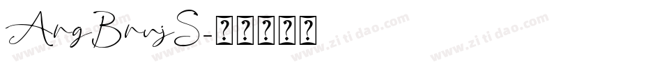 ArgBrujS字体转换
