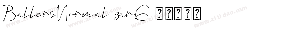 BallersNormal-3arG字体转换