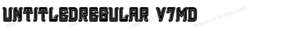 UntitledRegular-v7MD字体转换
