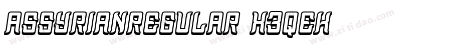 AssyrianRegular-X3qeK字体转换
