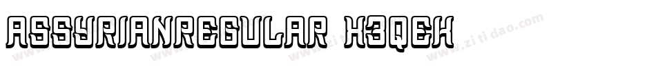 AssyrianRegular-X3qeK字体转换