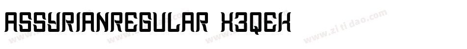 AssyrianRegular-X3qeK字体转换