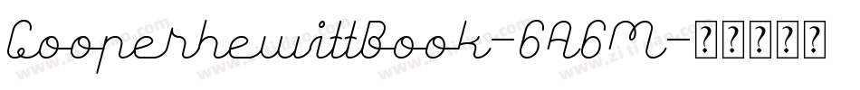 CooperhewittBook-6A6M字体转换