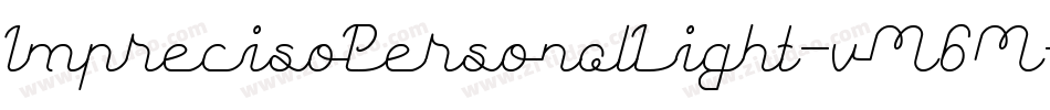 ImprecisoPersonalLight-vM6M字体转换