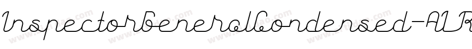 InspectorGeneralCondensed-ALR6m字体转换