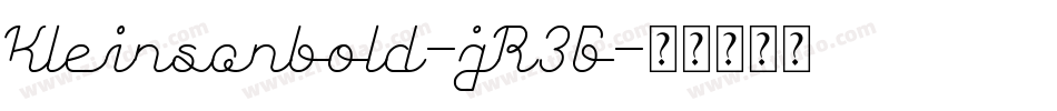 Kleinsanbold-jR3G字体转换