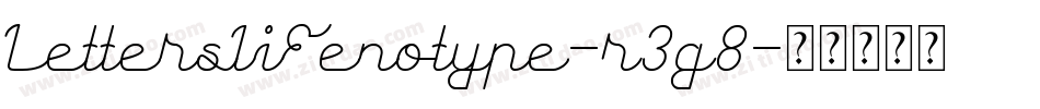 LettersIiFenotype-r3g8字体转换