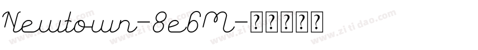 Newtown-8e6M字体转换