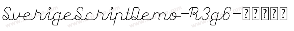 SverigeScriptDemo-R3g6字体转换