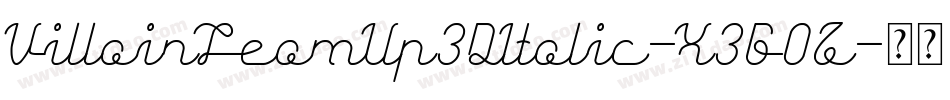 VillainTeamUp3DItalic-X3G0Z字体转换