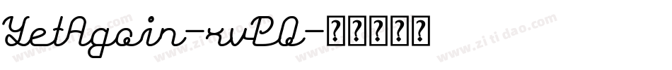 YetAgain-xvPO字体转换