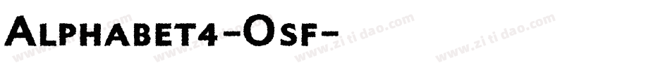Alphabet4-Osf字体转换