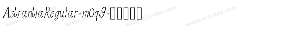 AstrantiaRegular-m0q9字体转换