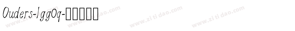 Ouders-lgg0q字体转换 Ouders-lgg0q字体转换