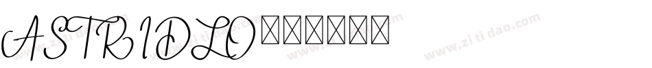 ASTRIDLO字体转换