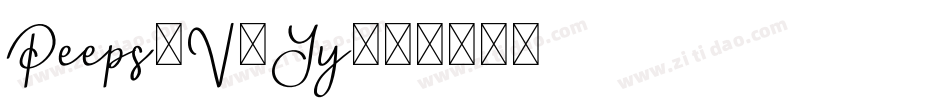 Peeps-V4Yy字体转换